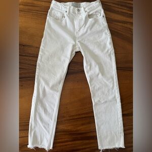 Everlane High Waist Straight White Denim Jeans Size 26 Regular